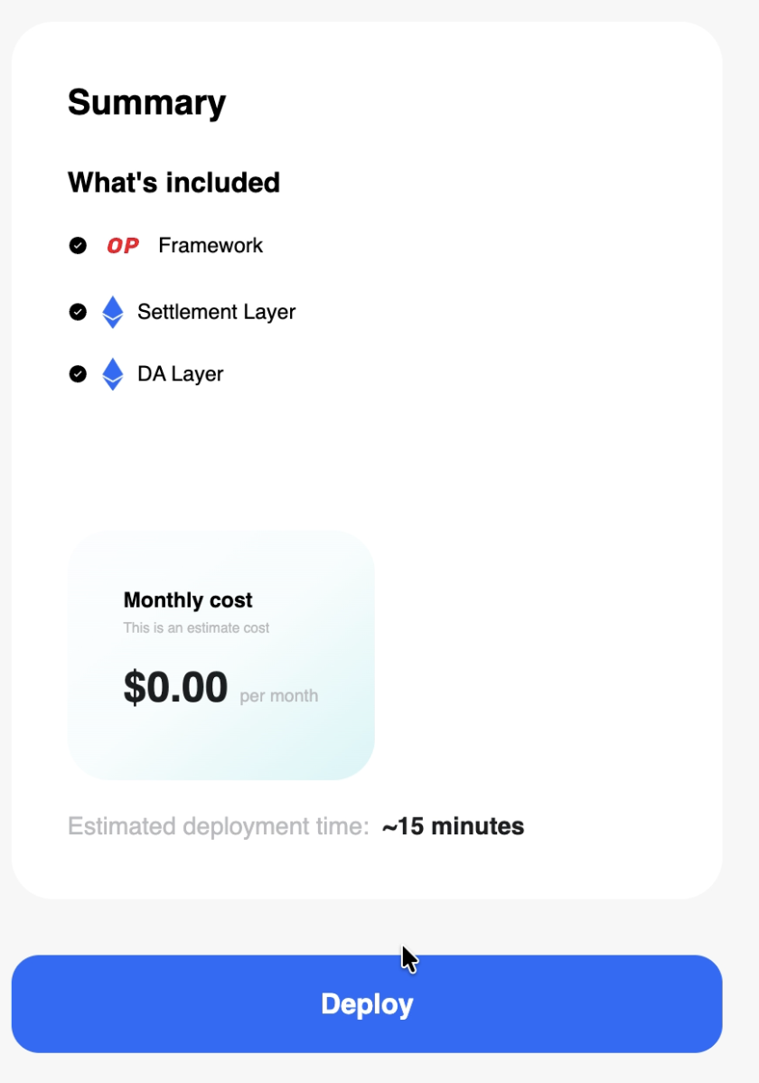 Infrastructure Settings