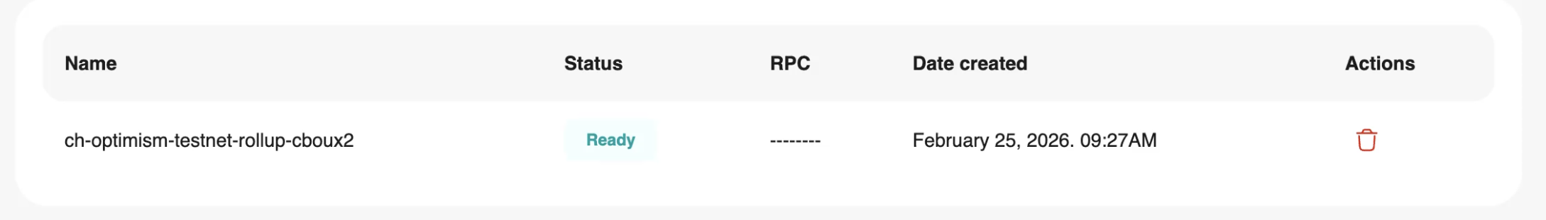 Infrastructure Settings