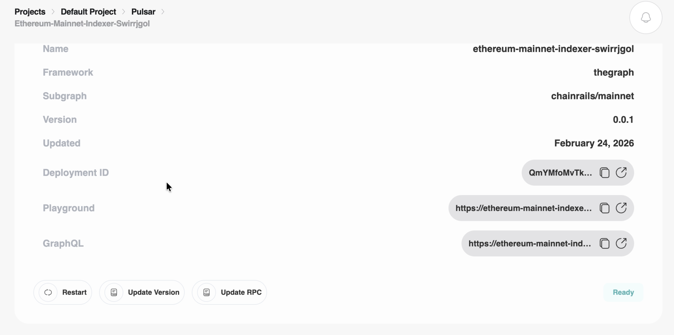 Infrastructure Settings