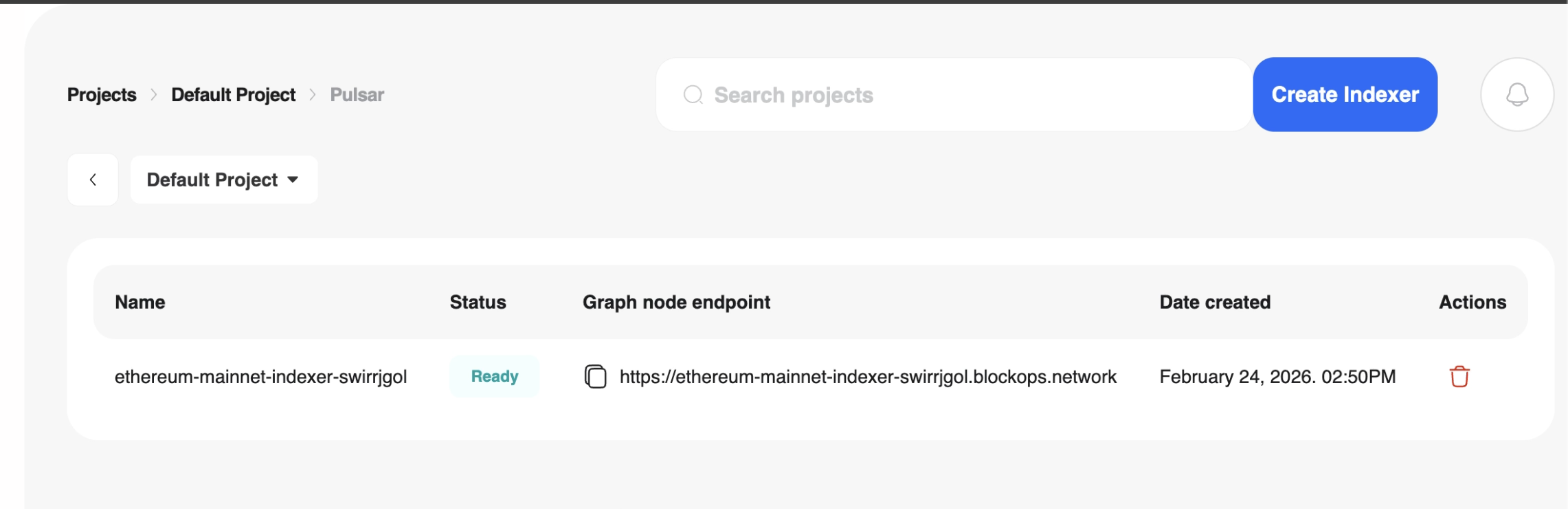 Infrastructure Settings